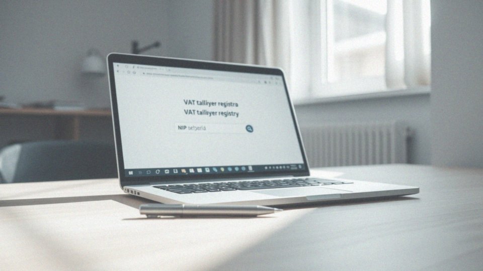 Jak wpisać identyfikator NIP do sprawdzenia statusu VAT?